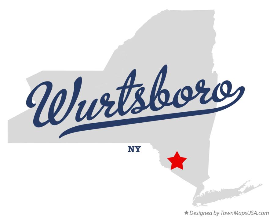 Map of Wurtsboro New York NY