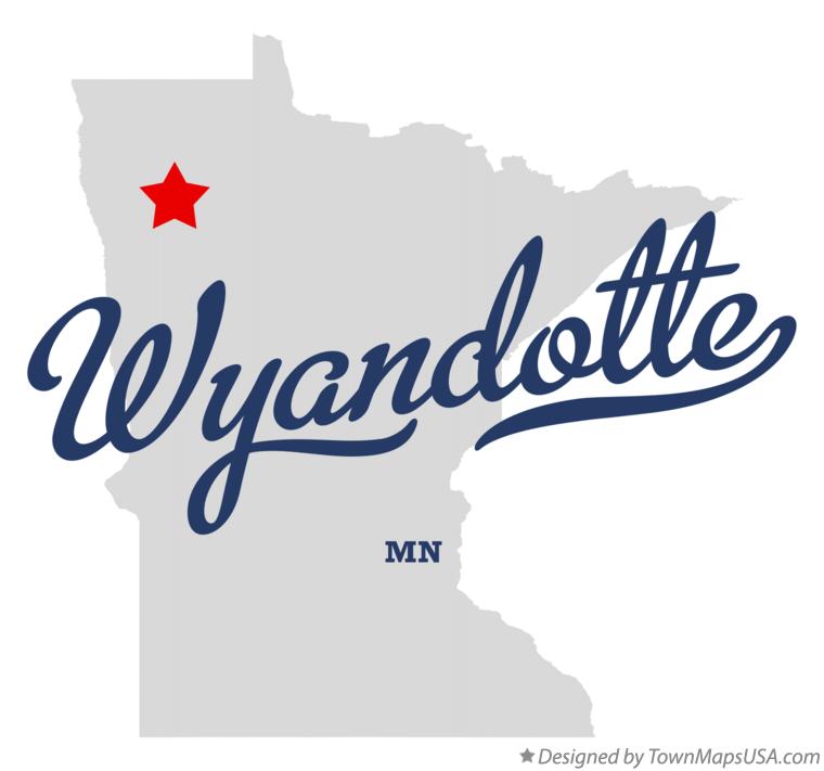 Map of Wyandotte Minnesota MN