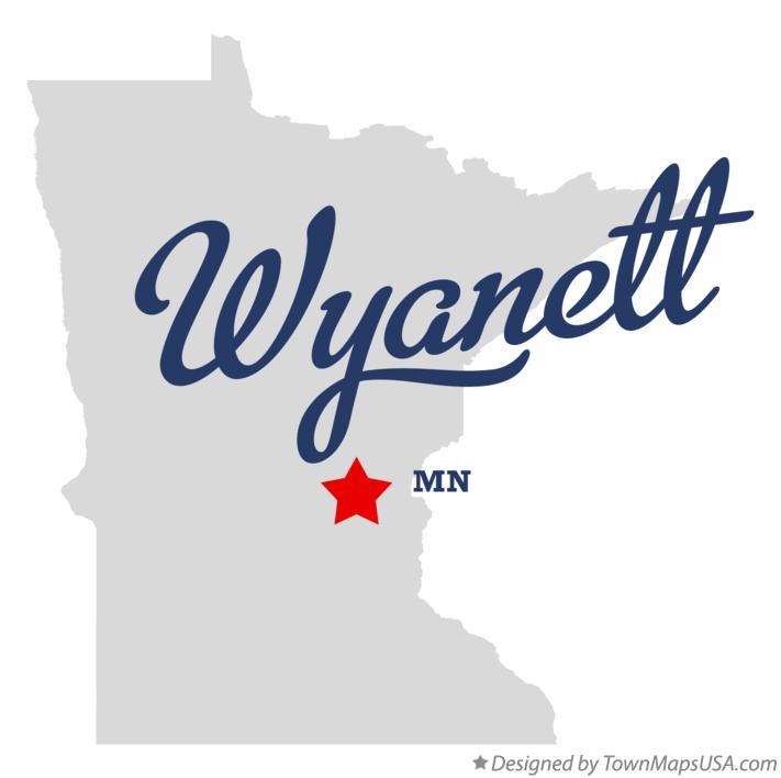 Map of Wyanett Minnesota MN