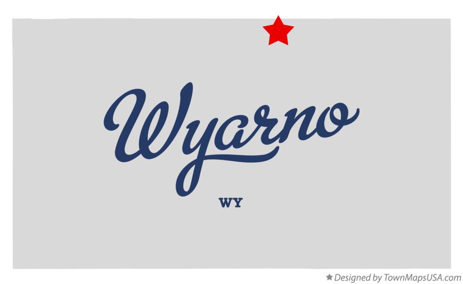 Map of Wyarno Wyoming WY