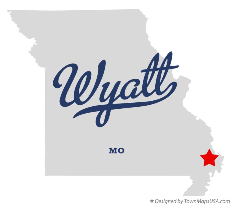 Map of Wyatt Missouri MO