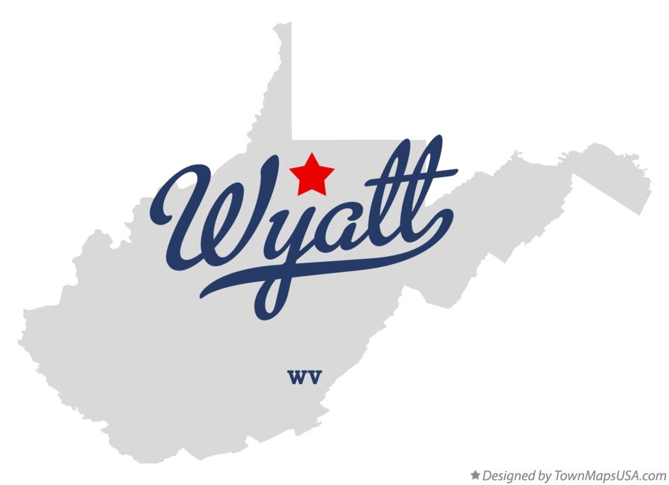 Map of Wyatt West Virginia WV
