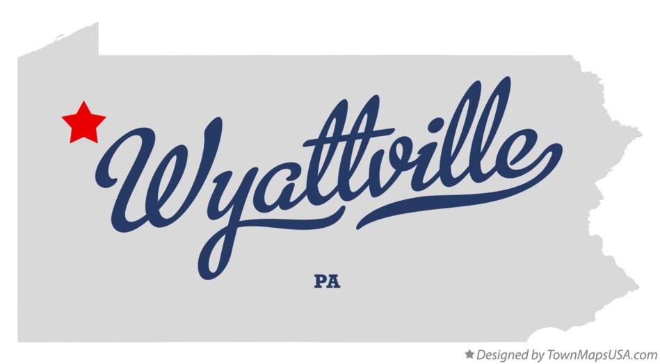 Map of Wyattville Pennsylvania PA