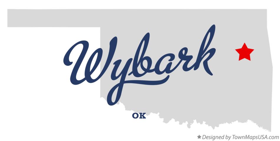 Map of Wybark Oklahoma OK