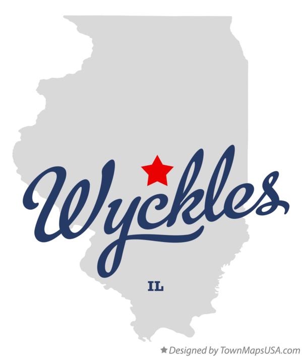 Map of Wyckles Illinois IL