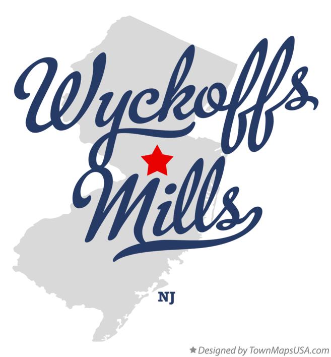 Map of Wyckoffs Mills New Jersey NJ
