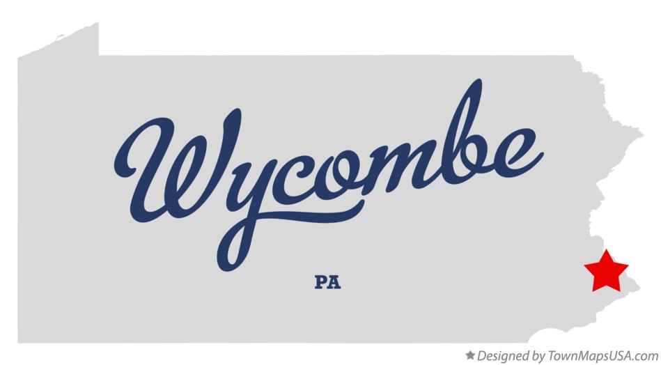 Map of Wycombe Pennsylvania PA