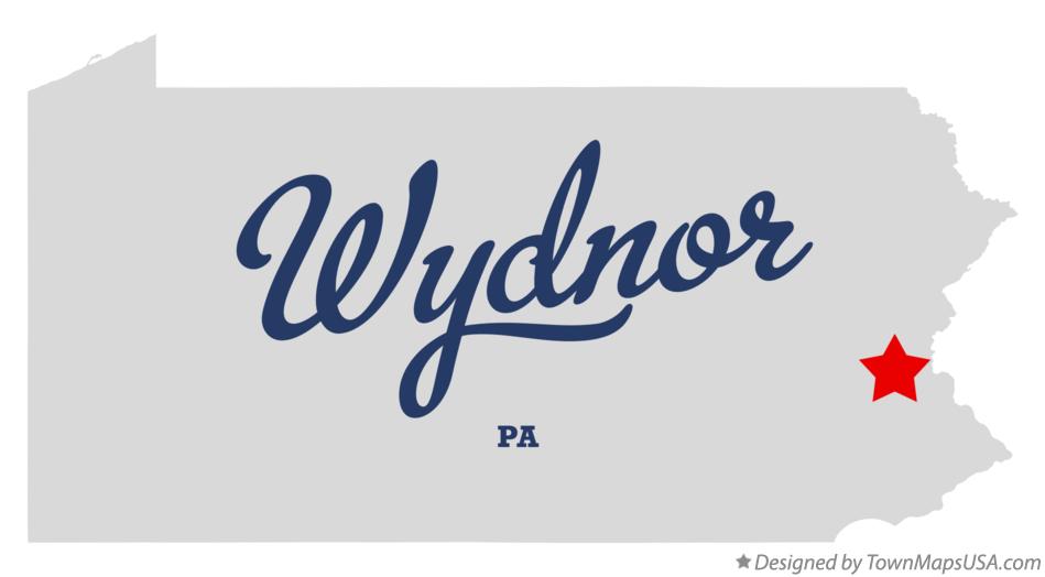 Map of Wydnor Pennsylvania PA