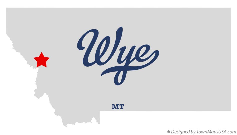 Map of Wye Montana MT