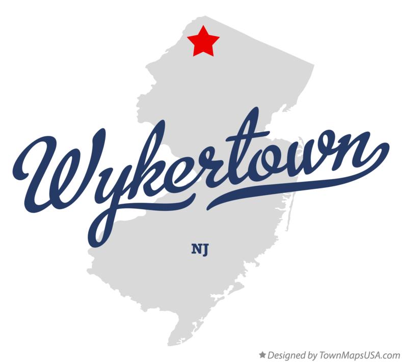Map of Wykertown New Jersey NJ
