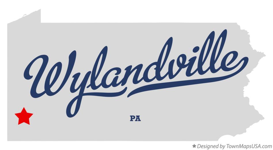 Map of Wylandville Pennsylvania PA