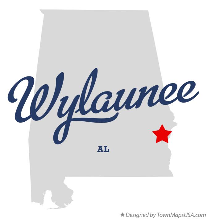 Map of Wylaunee Alabama AL