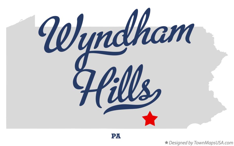 Map of Wyndham Hills Pennsylvania PA