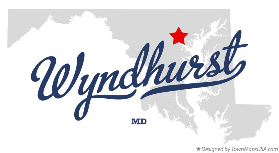 Map of Wyndhurst Maryland MD