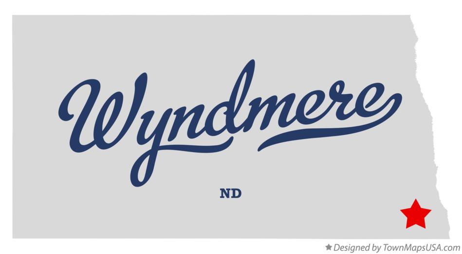 Map of Wyndmere North Dakota ND