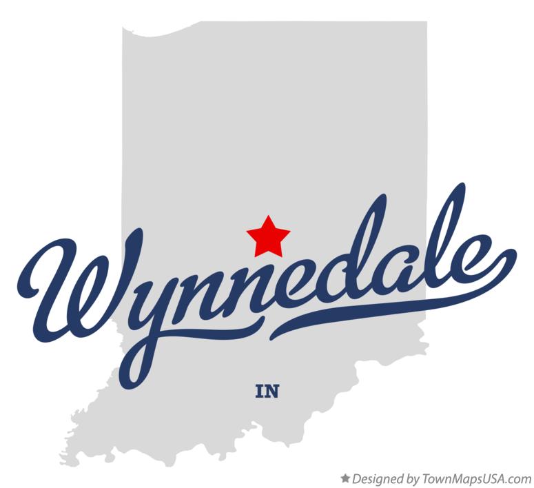 Map of Wynnedale Indiana IN