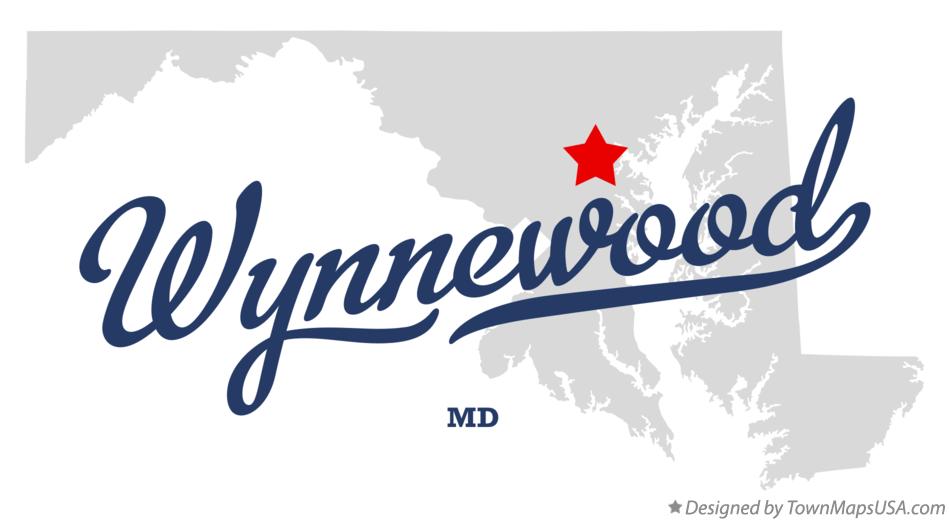 Map of Wynnewood Maryland MD