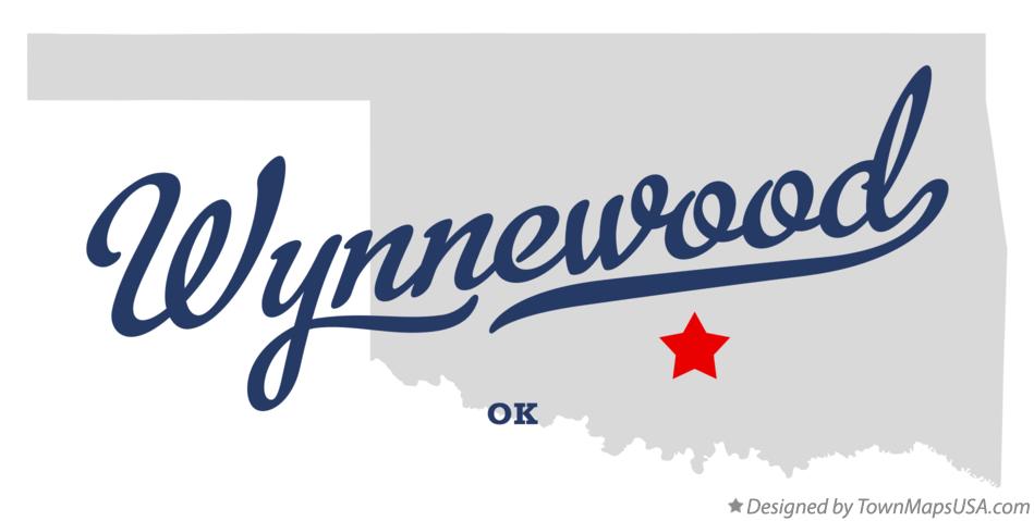 Map of Wynnewood Oklahoma OK