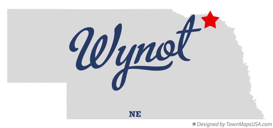 Map of Wynot Nebraska NE