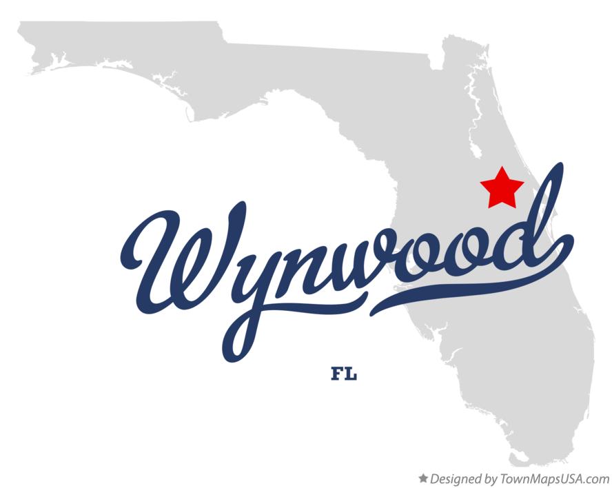 Map of Wynwood Florida FL