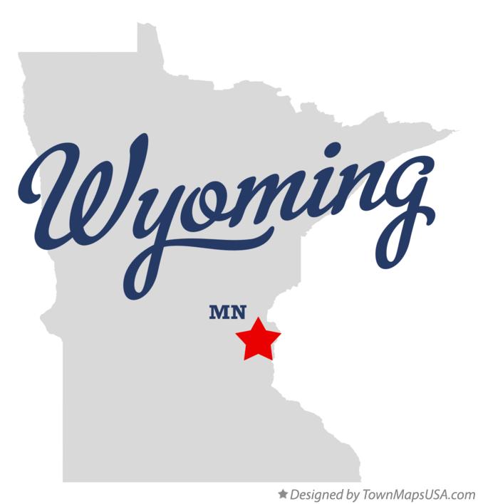 Map of Wyoming Minnesota MN