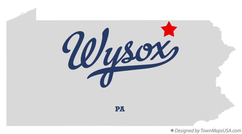 Map of Wysox Pennsylvania PA