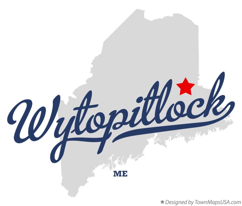 Map of Wytopitlock Maine ME