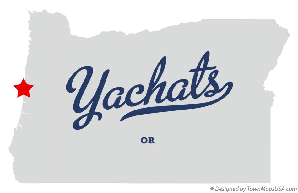 Map of Yachats Oregon OR