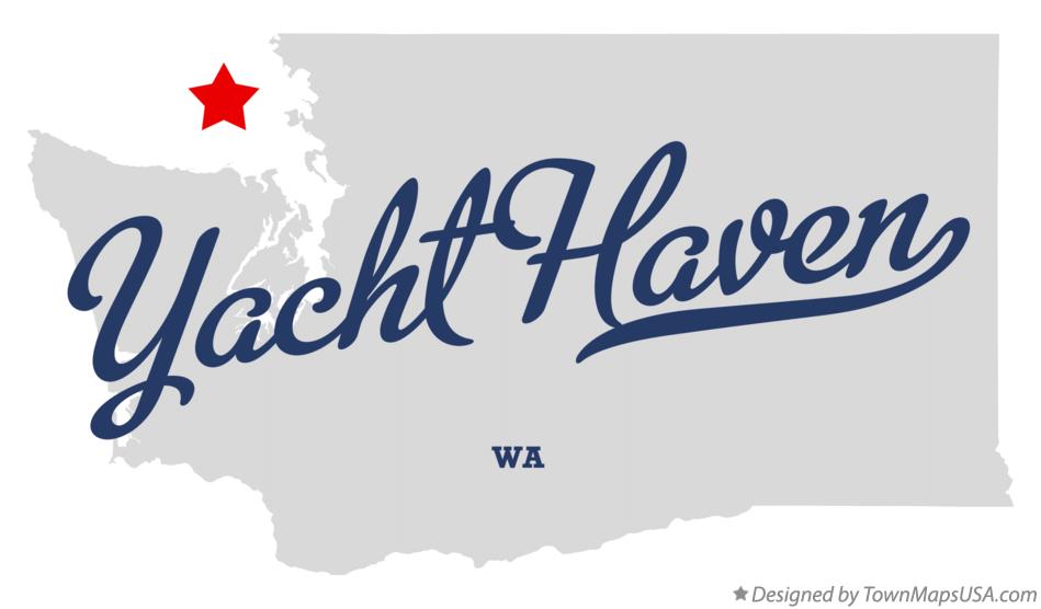 Map of Yacht Haven Washington WA