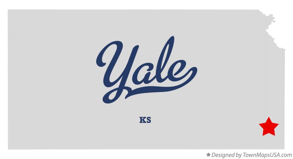 Map of Yale Kansas KS