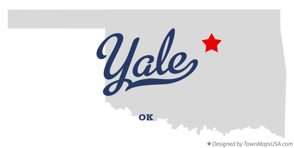 Map of Yale Oklahoma OK