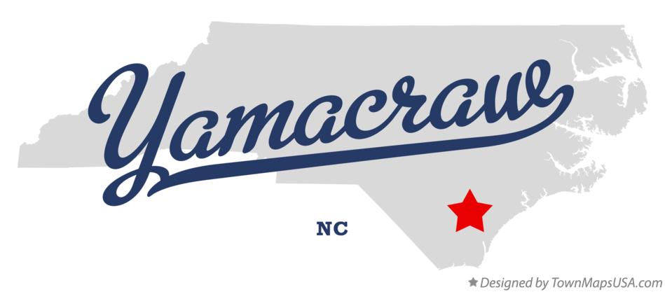 Map of Yamacraw North Carolina NC
