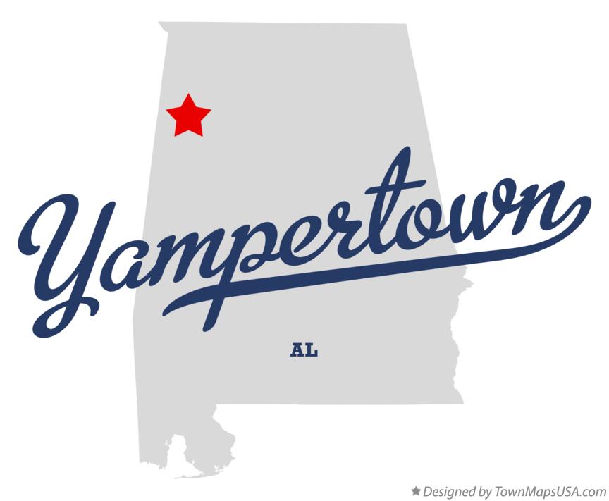 Map of Yampertown Alabama AL