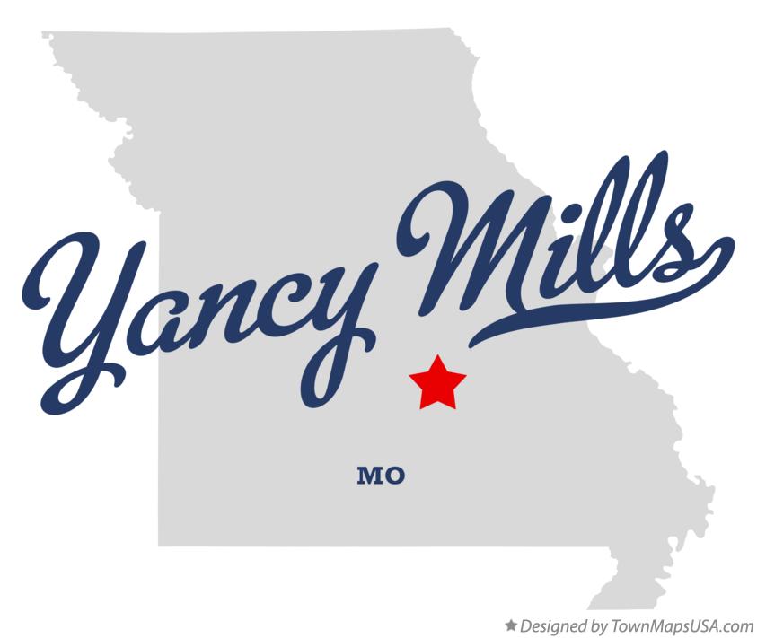 Map of Yancy Mills Missouri MO