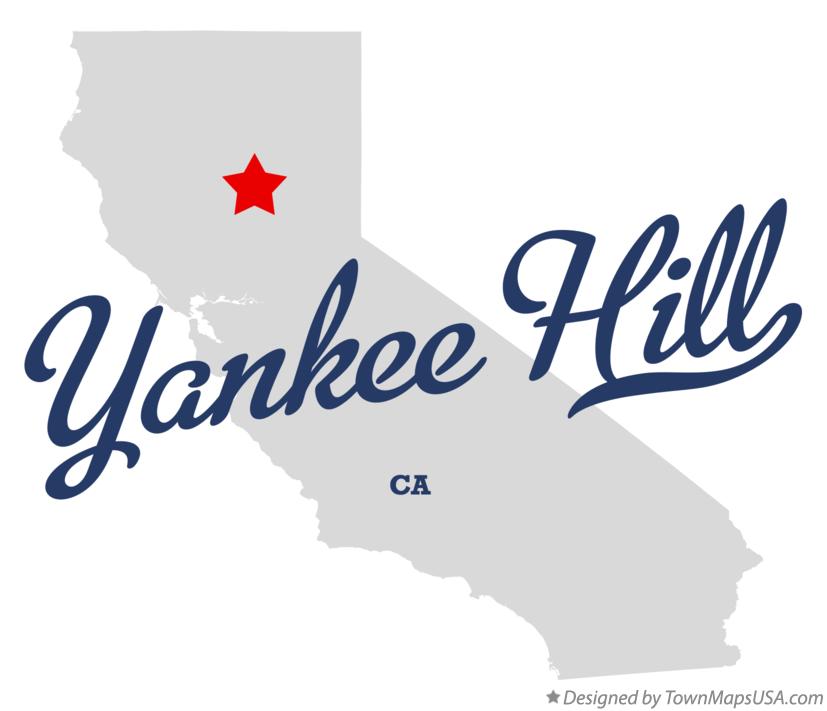 Map of Yankee Hill California CA