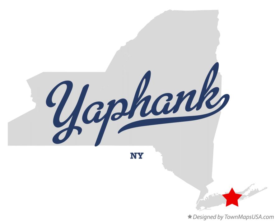 Map of Yaphank New York NY