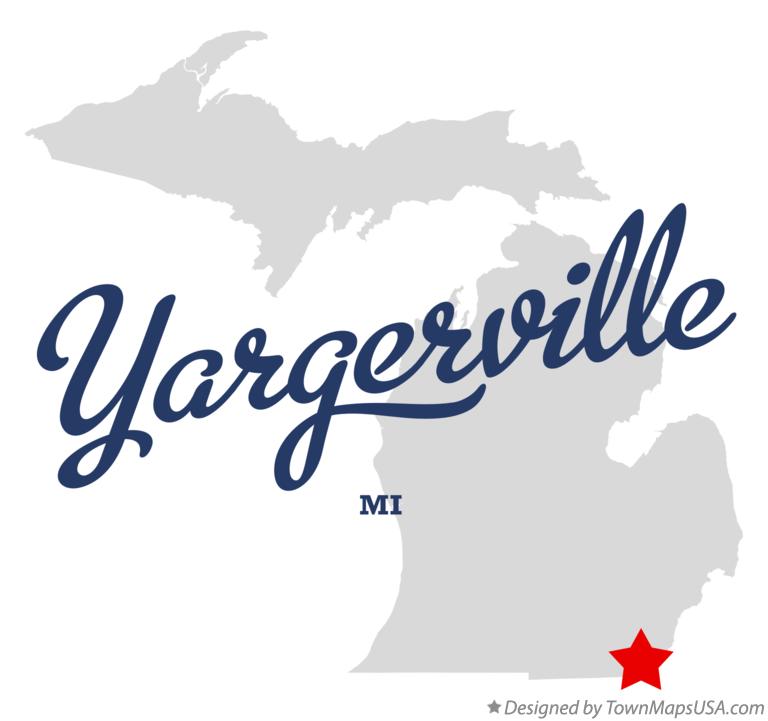 Map of Yargerville Michigan MI