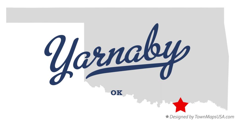 Map of Yarnaby Oklahoma OK