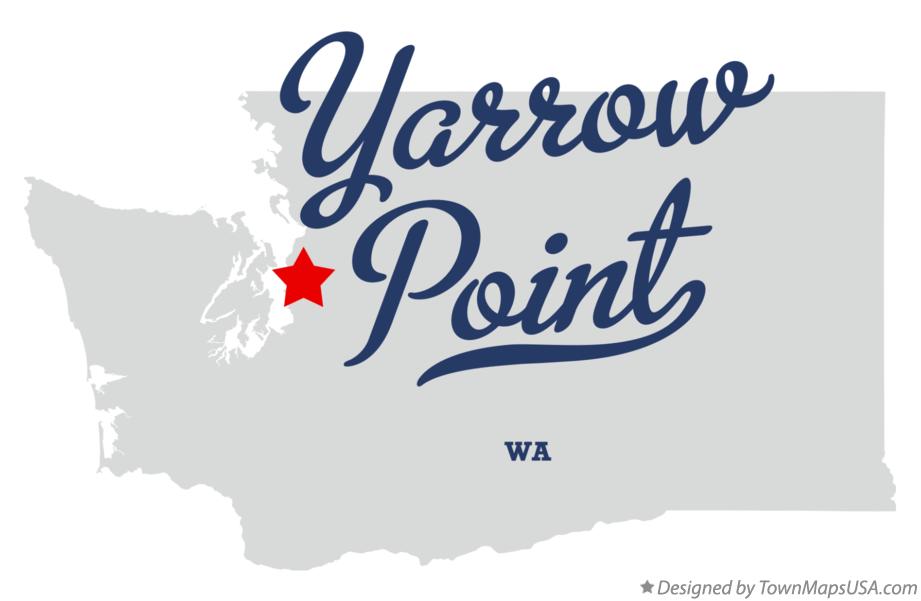 Map of Yarrow Point Washington WA