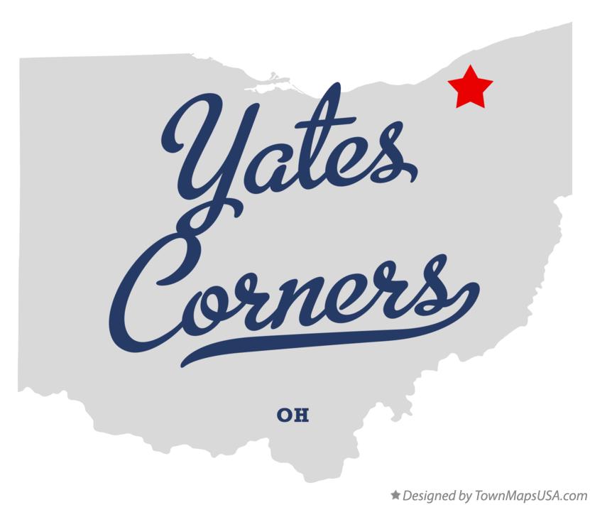 Map of Yates Corners Ohio OH