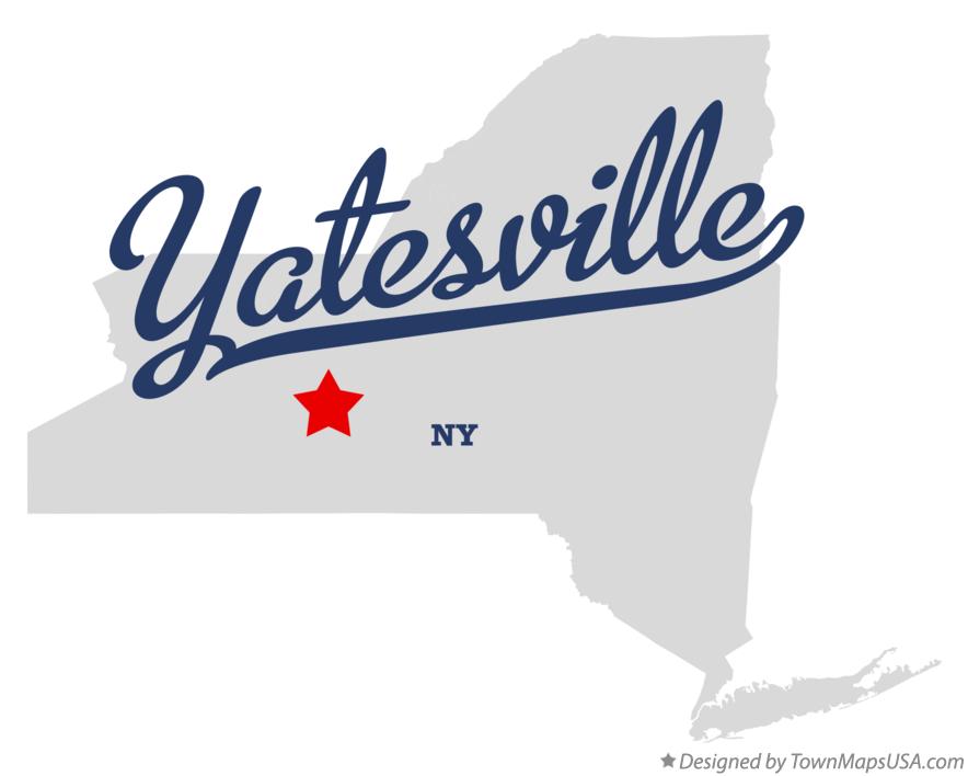 Map of Yatesville New York NY