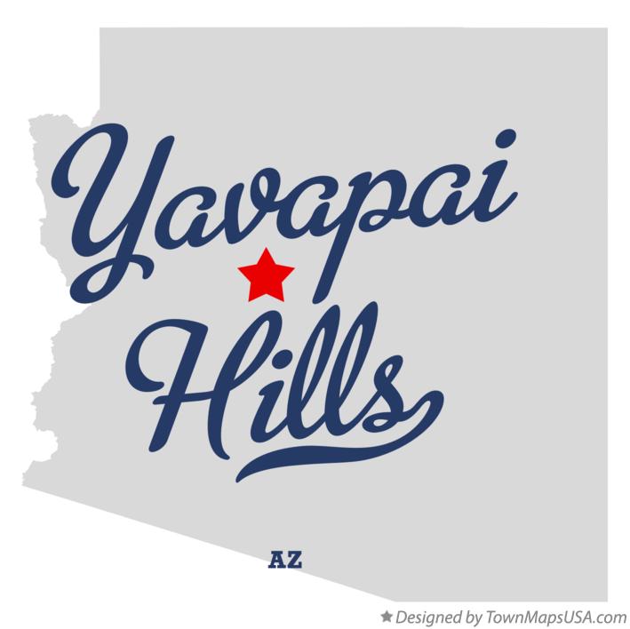 Map of Yavapai Hills Arizona AZ