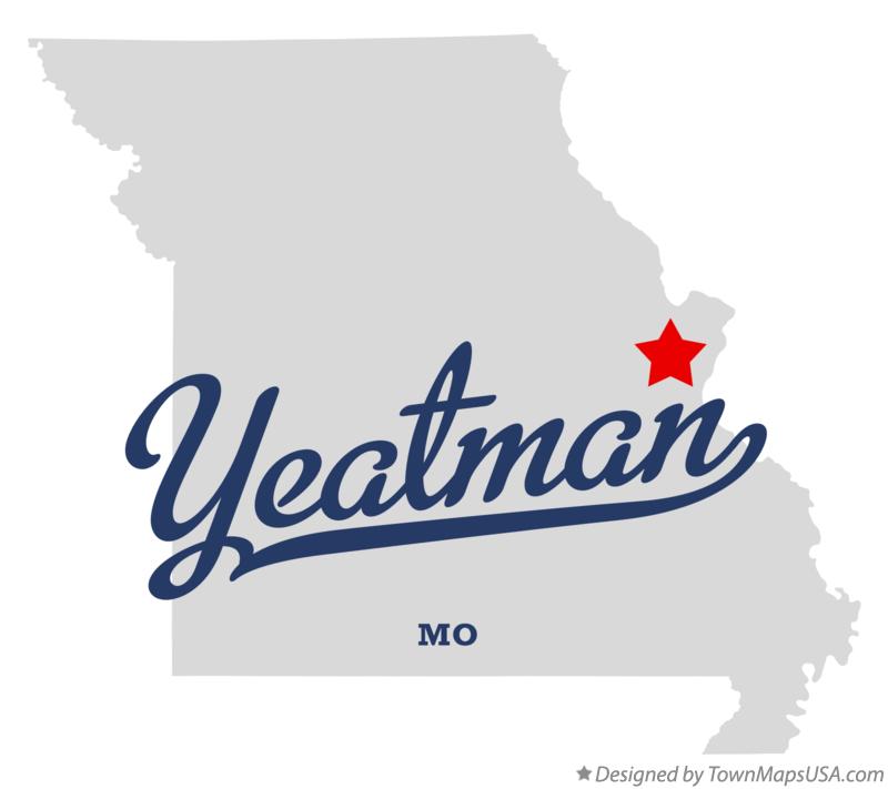 Map of Yeatman Missouri MO