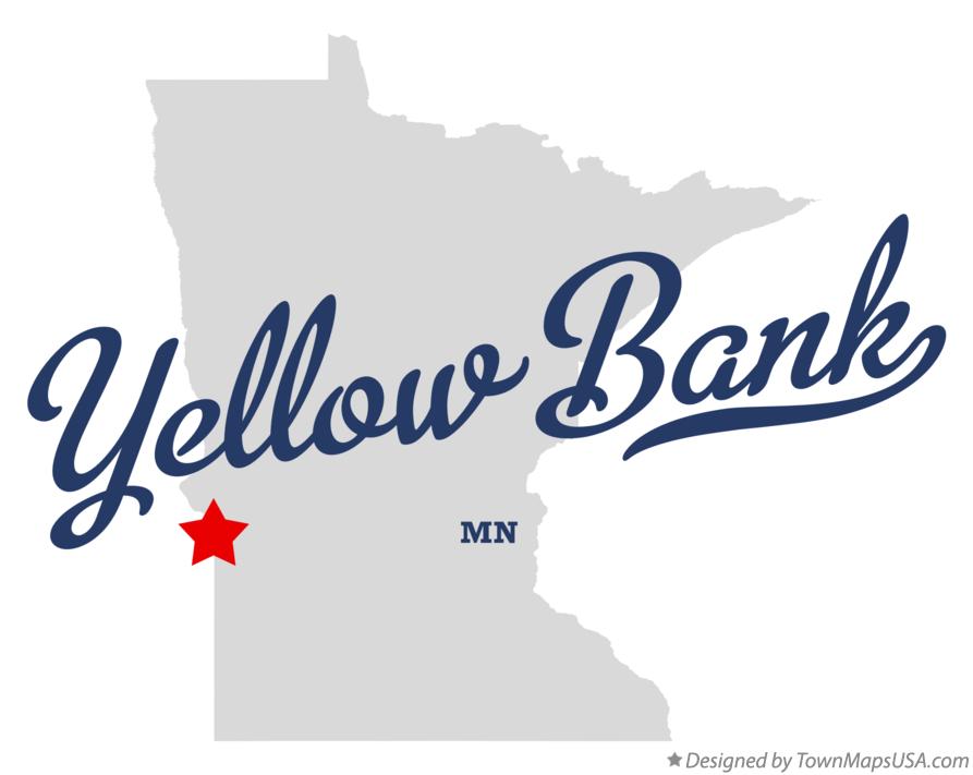 Map of Yellow Bank Minnesota MN