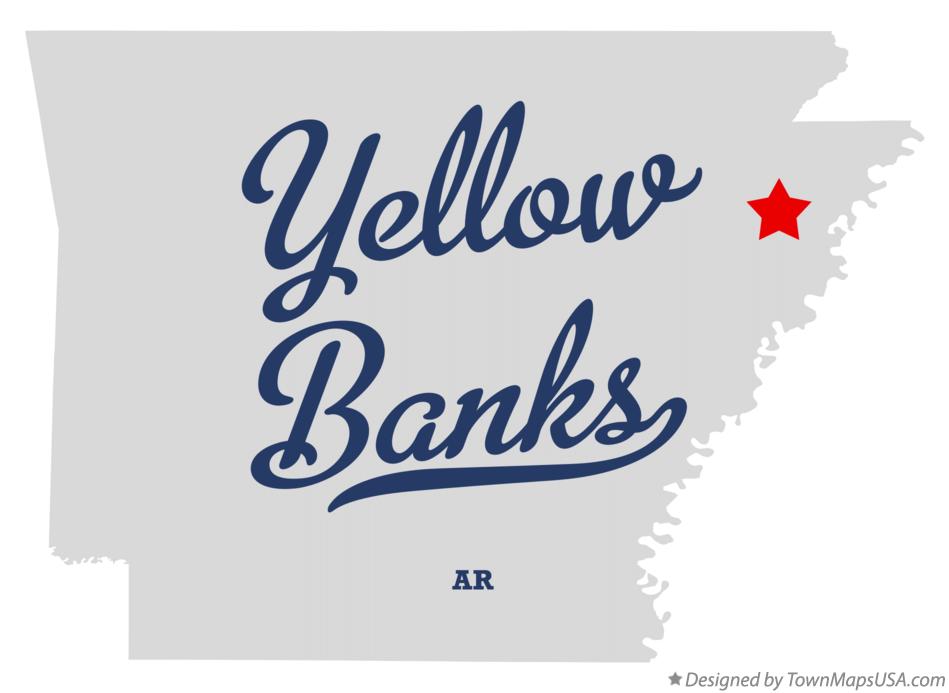 Map of Yellow Banks Arkansas AR
