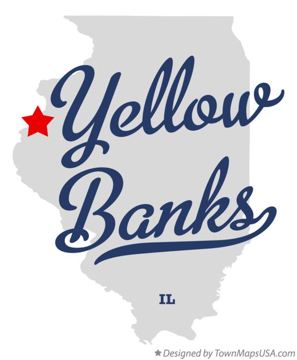 Map of Yellow Banks Illinois IL