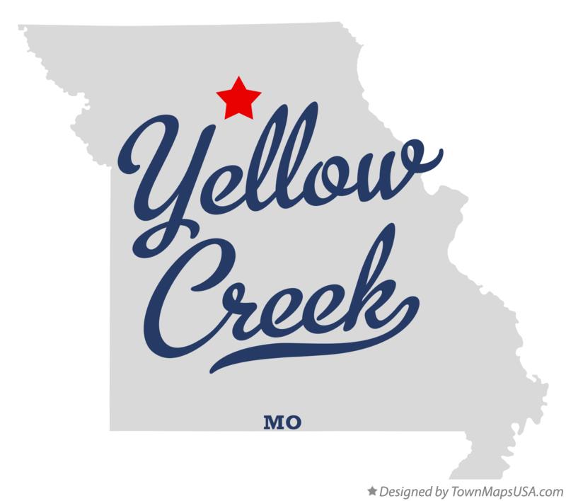 Map of Yellow Creek Missouri MO