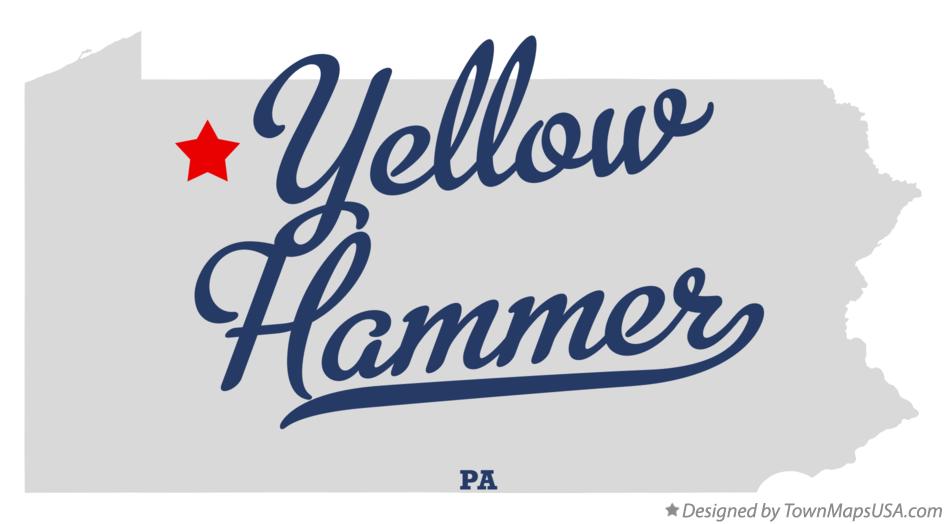 Map of Yellow Hammer Pennsylvania PA