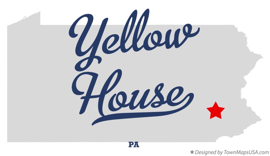 Map of Yellow House Pennsylvania PA