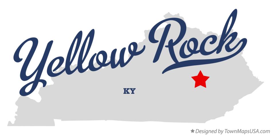 Map of Yellow Rock Kentucky KY
